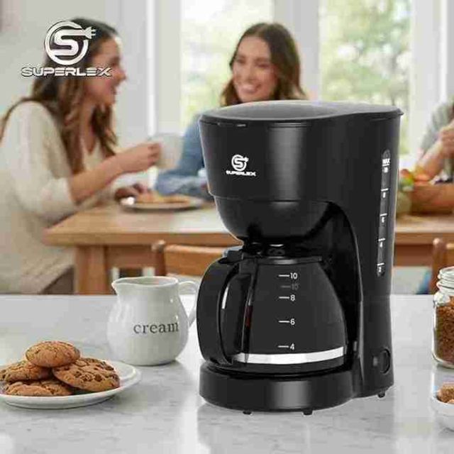 SUPERLEX Drip Coffee Maker With Anti Drip Fast Brewing