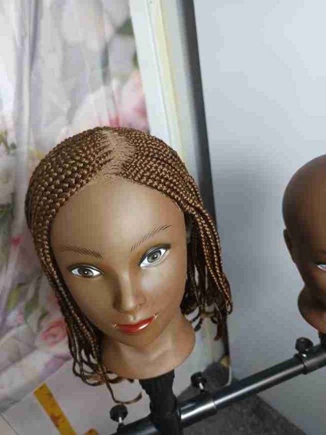 Honey Brown Micro Box Braids Wig